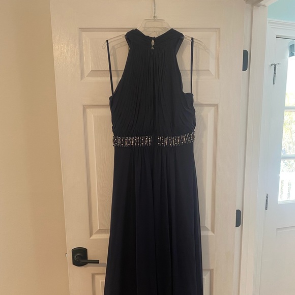 Navy Blue Formal Evening Dress Gown - Picture 5 of 16